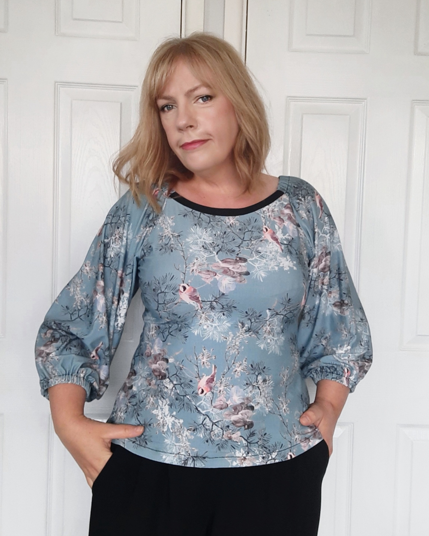 Statement Sleeves; Sewing the Adrienne Blouse by Friday Pattern Co.